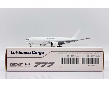 Lufthansa Cargo B777F "Natural Beauty" flaps down D-ALFJ 1:400 Scale JC Wings JC4DLH0031A