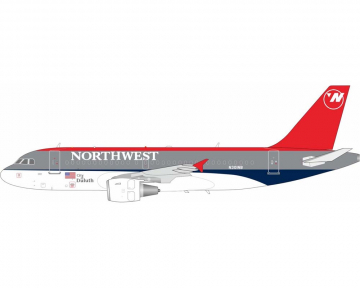 Northwest A319 w/stand N301NB 1:200 Scale B Models B-319-NE-301