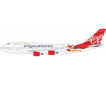 Virgin Atlantic B747-400 w/stand G-VFAB 1:200 Scale B Models B-744-VR-FAB