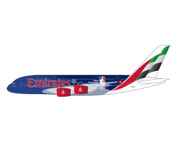 Emirates A380 "Official Airline Partner of the NBA" A6-EOD 1:200 Scale Geminijets G2UAE1346