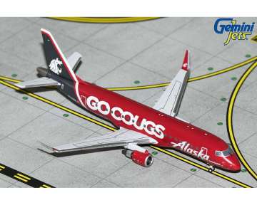 Alaska Airlines E175LR Washington State Univ. "Go Cougs" N661QX 1:400 Scale Geminijets GJASA2250