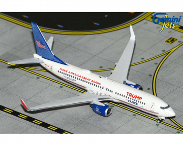 Trump Vance Campaign B737-800 N917XA 1:400 Scale Geminijets GJTRU2306