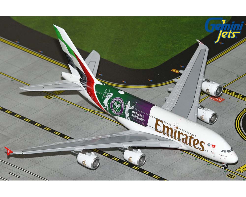 Emirates A380 Wimbledon Partner A6-EOE 1:400 Scale Geminijets GJUAE2283