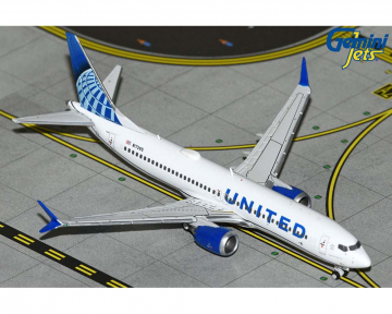 United Airlines B737 MAX8 N17265 1:400 Scale Geminijets GJUAL2225