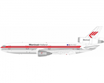 Martinair DC-10-30 polished, w/stand PH-MCO 1:200 Scale Inflight IF103MP0824P