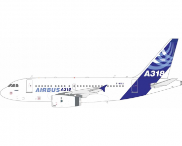 Airbus A318 House Colors, w/stand F-WWIA 1:200 Scale Inflight IF318HOUSE-IA