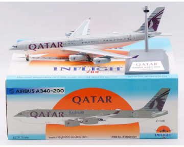 Qatar A340-200 w/stand A7-HHK 1:200 Scale Inflight IF342QT0124