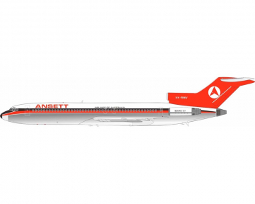 Ansett Australia B727-200 polished, w/stand VH-RMV 1:200 Scale Inflight IF722AN1024P