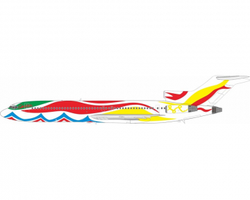 Braniff B727-200 Calder Mexico Livery, w/stand N407BN 1:200 Scale Inflight IF722BN0924
