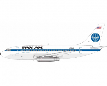 Pan Am B737-200 w/stand N68AF 1:200 Scale Inflight IF732PA1124