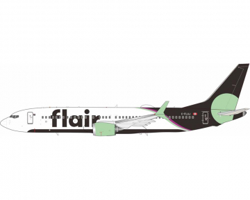 Flair Airlines B737 MAX8 w/stand C-FLUJ 1:200 Scale Inflight IF738MF80624