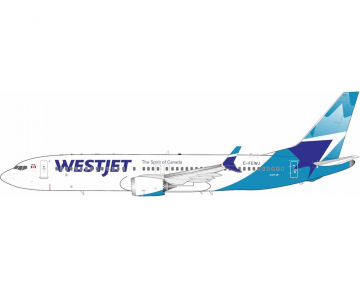 Westjet B737 MAX8 w/stand C-FEWJ 1:200 Scale Inflight IF738MWS1124