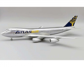 Atlas Air B747-200 polished, w/stand N516MC 1:200 Scale Inflight IF7425Y1024P