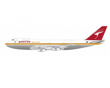 Qantas B747-200 "Koala Express" Polished w/stand VH-ECB 1:200 Scale Inflight IF742QF0824P