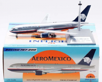 Aeromexico B767-200ER w/stand XA-TNS 1:200 Scale Inflight IF762AM0124P