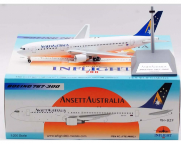 Ansett Australia B767-300 w/stand VH-BZF 1:200 Scale Inflight IF763AN1123