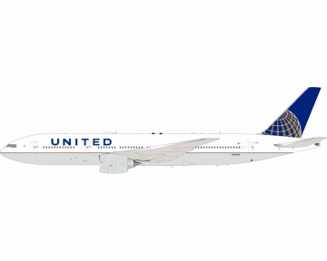 United Airlines B777-200ER w/stand N608P 1:200 Scale Inflight IF772UA0924