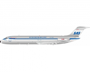 SAS DC-9-41 polished, w/stand OY-KGS 1:200 Scale Inflight IF941SK0724P