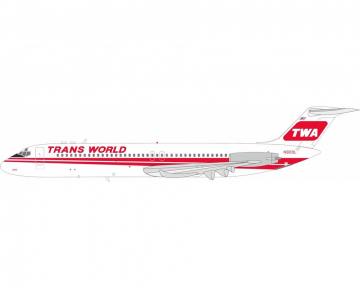 TWA DC-9-40 w/stand N933L 1:200 Scale Inflight IF941TW0624