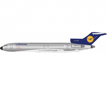 Lufthansa B727-200 polished, w/stand D-ABCI 1:200 Scale JFox JF-727-2-005P