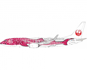 Japan Transocean B737-800 Sakura Jinbei Livery, w/stand JA06RK 1:200 Scale JFox JF-737-8-041