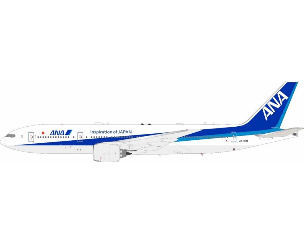 ANA - All Nippon B777-200 w/stand JA713A 1:200 Scale JFox JF-777-2-009