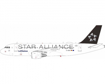 Lufthansa A319 Star Alliance, w/stand D-AIBH 1:200 Scale JFox JF-A319-018