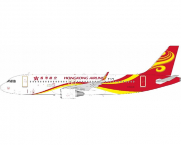 Hong Kong Airlines A320 w/stand B-LPQ 1:200 Scale JFox JF-A320-044