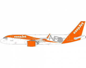 Easyjet A320 w/stand G-UZLW 1:200 Scale JFox JF-A320-045