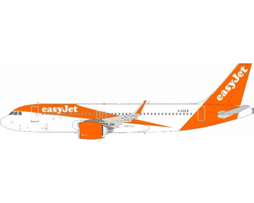 Easyjet A320 w/stand G-UZLM 1:200 Scale JFox JF-A320-046