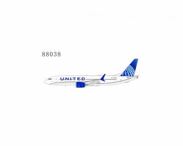 United Airlines B737 MAX8 Blue Evolution colors N17339 1:400 Scale NG88038