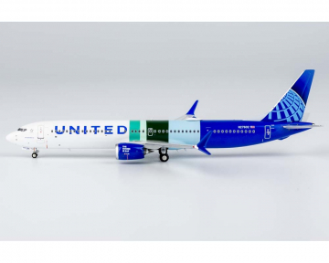 United Airlines B737 MAX10 without "ecoDemonstrator Explorer" sticker N27602 1:400 Scale NG90002