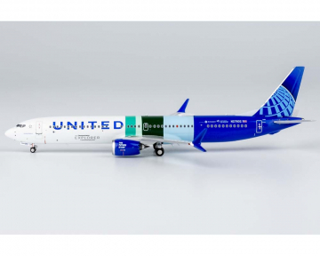 United Airlines B737 MAX10 with "ecoDemonstrator Explorer" sticker N27602 1:400 Scale NG90003