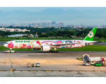 Eva Air Hello Kitty B777-300ER B-16722 1:400 Scale Phoenix PH04610