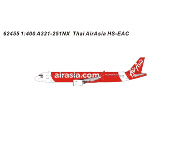 Thai Air Asia A321 HS-EAC 1:400 Scale Panda Models PM62455