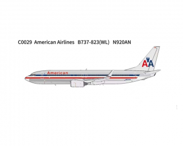 American Airlines B737-800 N920AN 1:400 Scale C Model PMC0029