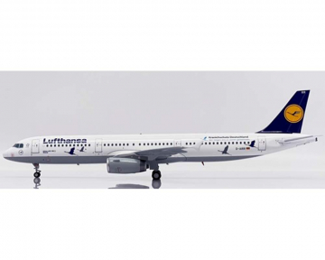 Lufthansa A321 OC, "Crane Protection Germany", w/stand D-AIRR 1:200 Scale JC Wings SA2032