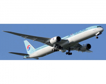 Korean Air B787-10 flaps, w/stand HL8515 1:200 Scale JC Wings SA2069A