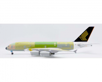 Singapore Airlines A380 bare metal, w/stand F-WWSM 1:200 Scale JC Wings XX20065