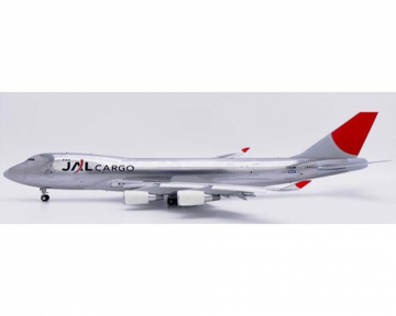 JAL Cargo B747-400F polished, Flaps, w/stand JA402J 1:200 Scale JC Wings XX20083A