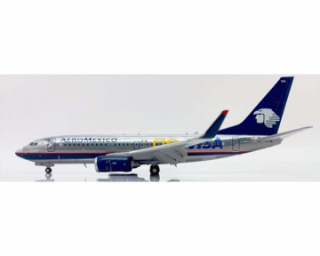 Aeromexico B737-700 "go Visa", polished, Flaps, w/stand N784XA 1:200 Scale JC Wings XX20190A