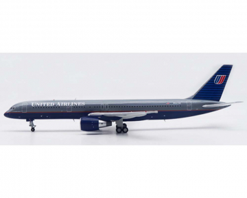 United Airlines B757-200 Battleship Grey, w/stand N537UA 1:200 Scale JC Wings XX20219