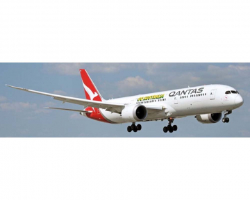 Qantas B787-9 "Go Australia", Flaps, w/stand VH-ZNH 1:200 Scale JC Wings XX20568A