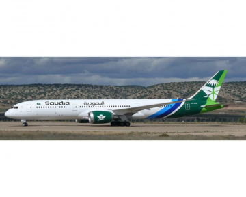 Saudi Arabian B787-9 "94th National Day", w/stand HZ-ARD 1:200 Scale JC Wings XX20627