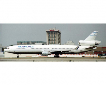 El Al MD-11 polished, w/stand N278WA 1:200 Scale JC Wings XX20629