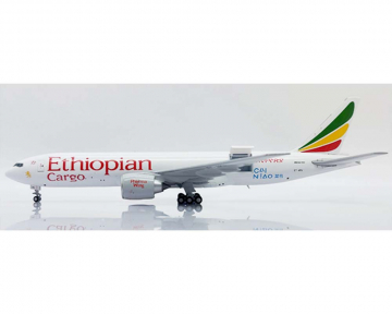 Ethiopian Airlines B777F "Cai Niao", Interactive Series ET-APU 1:400 Scale JC Wings XX40086C