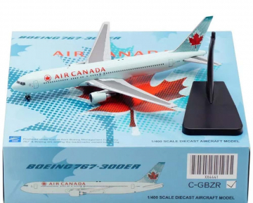 Air Canada B767-300ER Lt Green/Blue Livery C-GBZR 1:400 Scale JC Wings XX4441