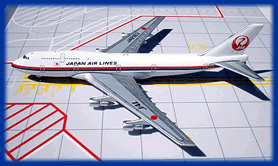 JAL Old Colors B747-300 1:500 Scale