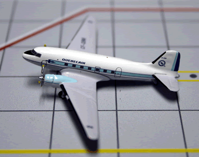 Quebecair DC-3 1:400 Scale Aeroclassics ACQBA18193