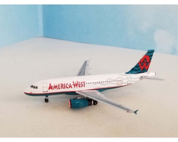 America West Old Colors Airbus A319 N833AW 1:400 Scale Bluebox BBX41611